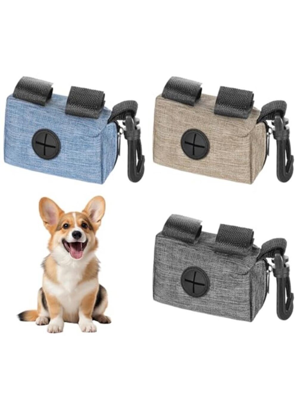 3-Pack Dog Poop Bag Holder Dog Waste Bag Dispenser